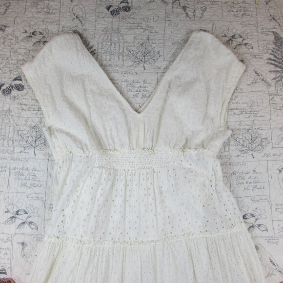 Anthropologie White Eyelet Maxi Dress - Picture 14 of 16